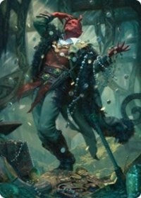 Tibalt, Cosmic Impostor Art Card [Kaldheim Art Series] | Shuffle n Cut Hobbies & Games