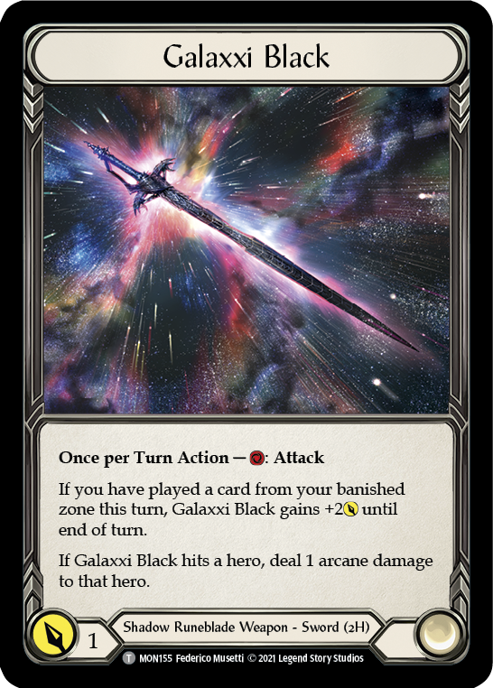 Chane // Galaxxi Black [MON154 // MON155] 1st Edition Normal | Shuffle n Cut Hobbies & Games