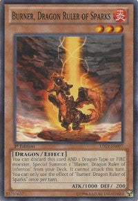 Burner, Dragon Ruler of Sparks [LTGY-EN097] Common | Shuffle n Cut Hobbies & Games
