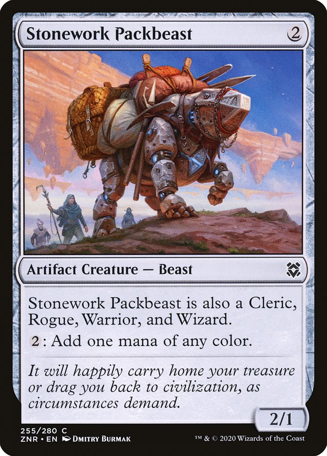 Stonework Packbeast [Zendikar Rising] | Shuffle n Cut Hobbies & Games