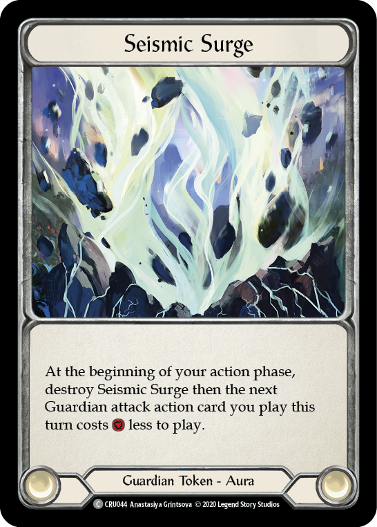 Seismic Surge [CRU044] 1st Edition Rainbow Foil | Shuffle n Cut Hobbies & Games