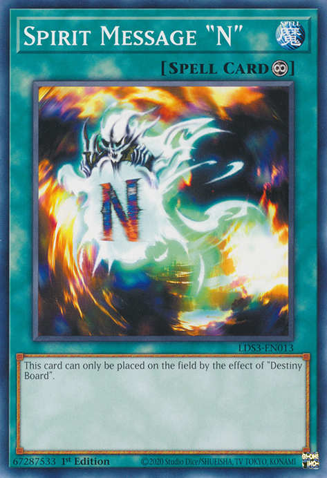 Spirit Message N [LDS3-EN013] Common | Shuffle n Cut Hobbies & Games