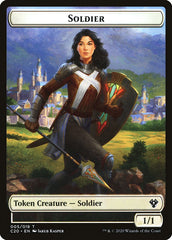 Human Soldier (005) // Drake Double-Sided Token [Commander 2020 Tokens] | Shuffle n Cut Hobbies & Games