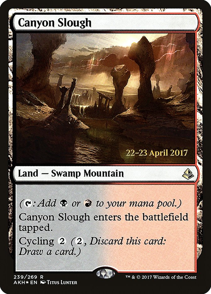 Canyon Slough [Amonkhet Prerelease Promos] | Shuffle n Cut Hobbies & Games