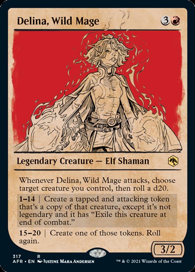 Delina, Wild Mage (Showcase) [Dungeons & Dragons: Adventures in the Forgotten Realms] | Shuffle n Cut Hobbies & Games