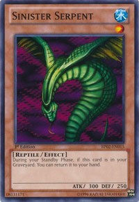 Sinister Serpent [BP02-EN015] Common | Shuffle n Cut Hobbies & Games