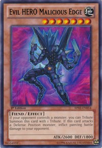 Evil HERO Malicious Edge [BP02-EN054] Rare | Shuffle n Cut Hobbies & Games