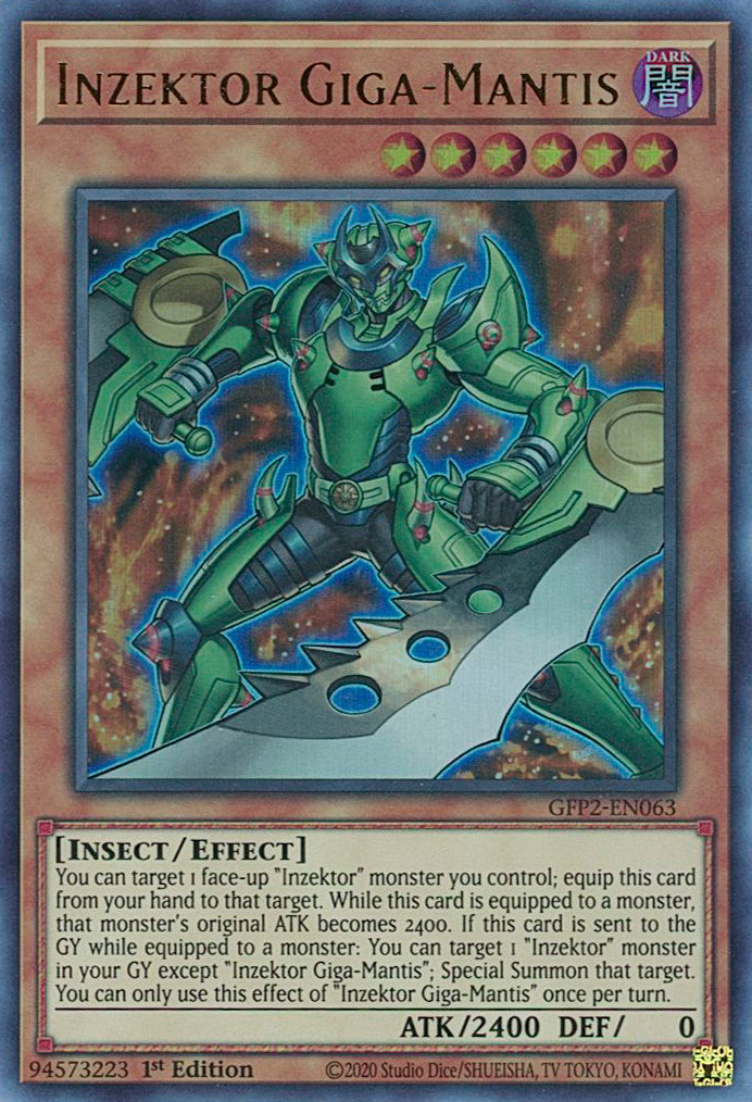 Inzektor Giga-Mantis [GFP2-EN063] Ultra Rare | Shuffle n Cut Hobbies & Games