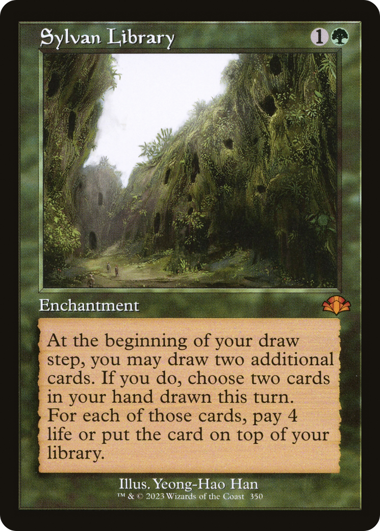 Sylvan Library (Retro) [Dominaria Remastered] | Shuffle n Cut Hobbies & Games