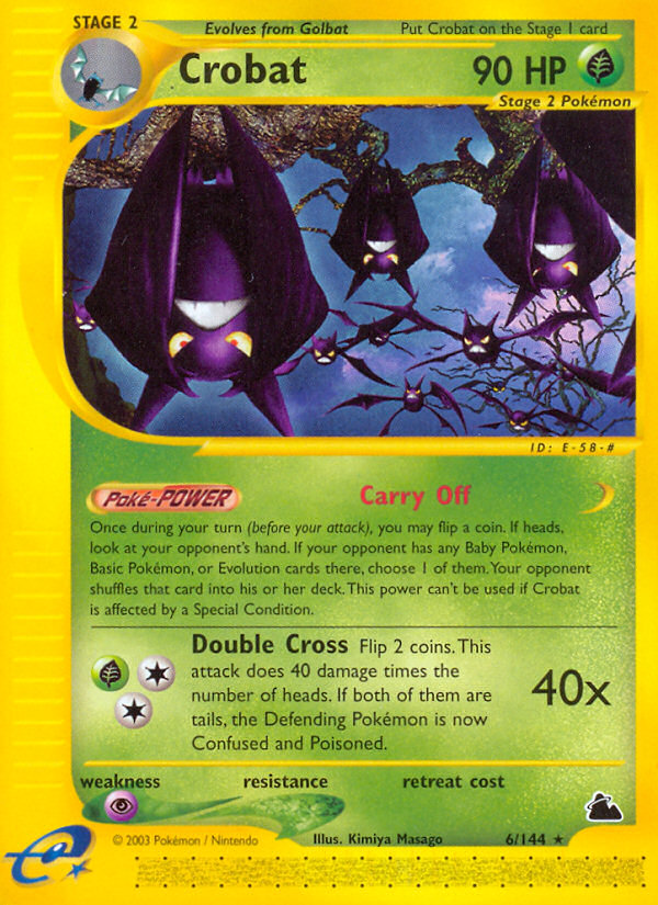 Crobat (6/144) [Skyridge] | Shuffle n Cut Hobbies & Games