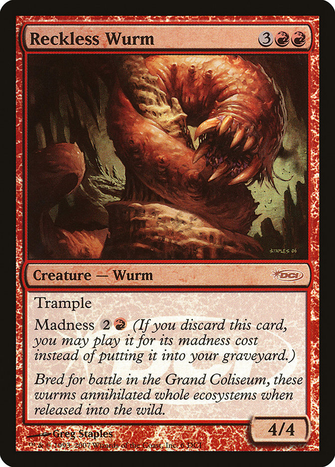 Reckless Wurm [Gateway 2007] | Shuffle n Cut Hobbies & Games