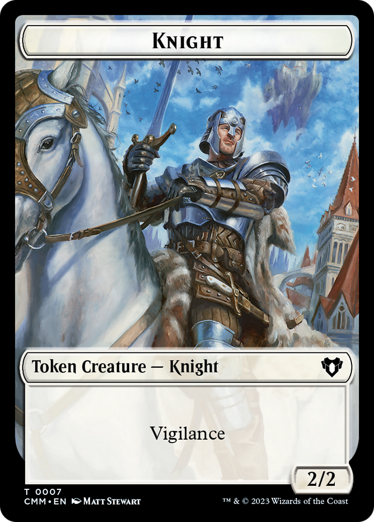 Knight Token [Commander Masters Tokens] | Shuffle n Cut Hobbies & Games