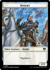 Spirit (0039) // Knight Double-Sided Token [Commander Masters Tokens] | Shuffle n Cut Hobbies & Games