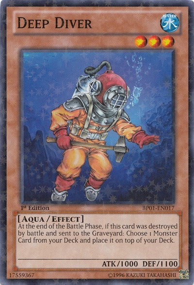 Deep Diver [BP01-EN017] Starfoil Rare | Shuffle n Cut Hobbies & Games