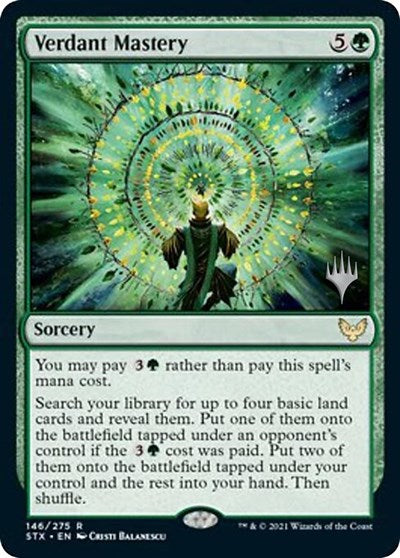 Verdant Mastery (Promo Pack) [Strixhaven: School of Mages Promos] | Shuffle n Cut Hobbies & Games