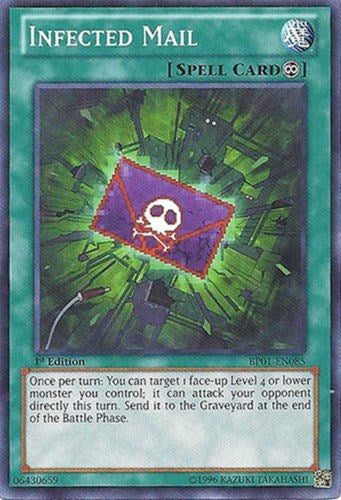 Infected Mail [BP01-EN085] Starfoil Rare | Shuffle n Cut Hobbies & Games