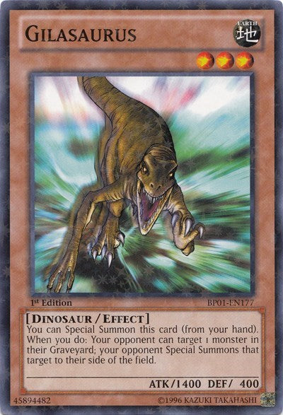 Gilasaurus [BP01-EN177] Starfoil Rare | Shuffle n Cut Hobbies & Games
