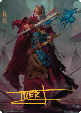 Elminster Art Card (64) (Gold-Stamped Signature) [Commander Legends: Battle for Baldur's Gate Art Series] | Shuffle n Cut Hobbies & Games