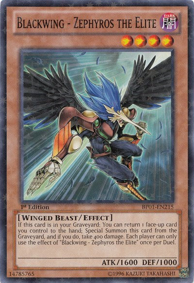 Blackwing - Zephyros the Elite [BP01-EN215] Starfoil Rare | Shuffle n Cut Hobbies & Games