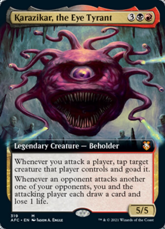 Karazikar, the Eye Tyrant (Extended Art) [Dungeons & Dragons: Adventures in the Forgotten Realms Commander] | Shuffle n Cut Hobbies & Games