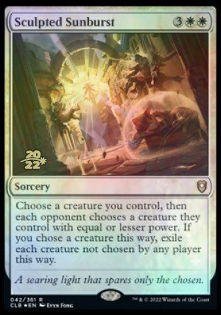 Sculpted Sunburst [Commander Legends: Battle for Baldur's Gate Prerelease Promos] | Shuffle n Cut Hobbies & Games