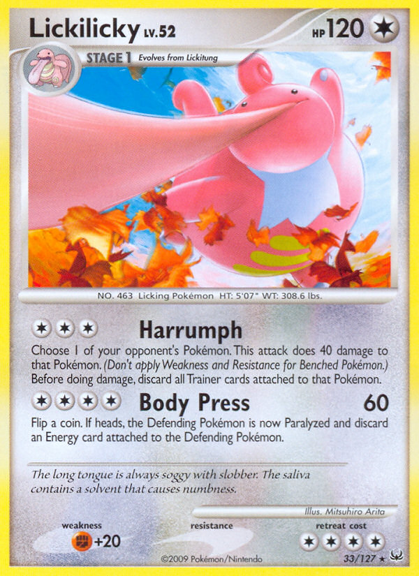 Lickilicky (33/127) [Platinum: Base Set] | Shuffle n Cut Hobbies & Games