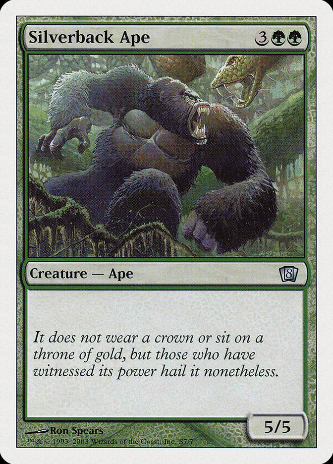 Silverback Ape [Eighth Edition] | Shuffle n Cut Hobbies & Games