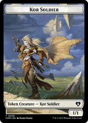 Soldier // Kor Soldier Double-Sided Token [Commander Masters Tokens] | Shuffle n Cut Hobbies & Games