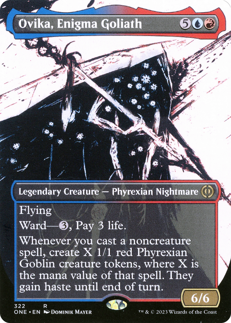 Ovika, Enigma Goliath (Borderless Ichor) [Phyrexia: All Will Be One] | Shuffle n Cut Hobbies & Games