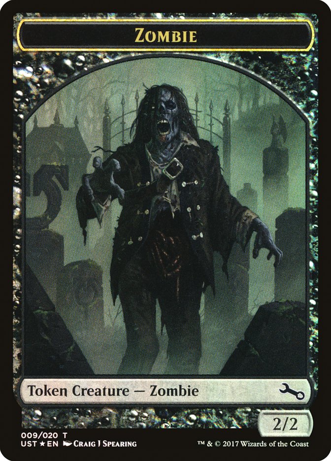 Zombie // Zombie Double-Sided Token [Unstable Tokens] | Shuffle n Cut Hobbies & Games