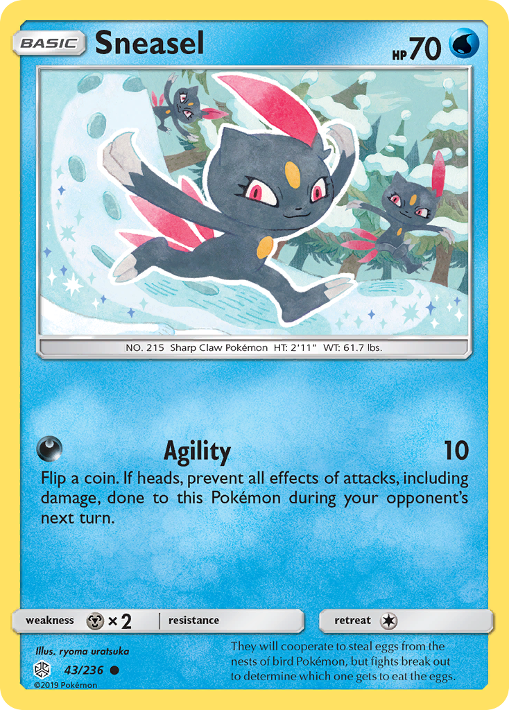 Sneasel (43/236) [Sun & Moon: Cosmic Eclipse] | Shuffle n Cut Hobbies & Games