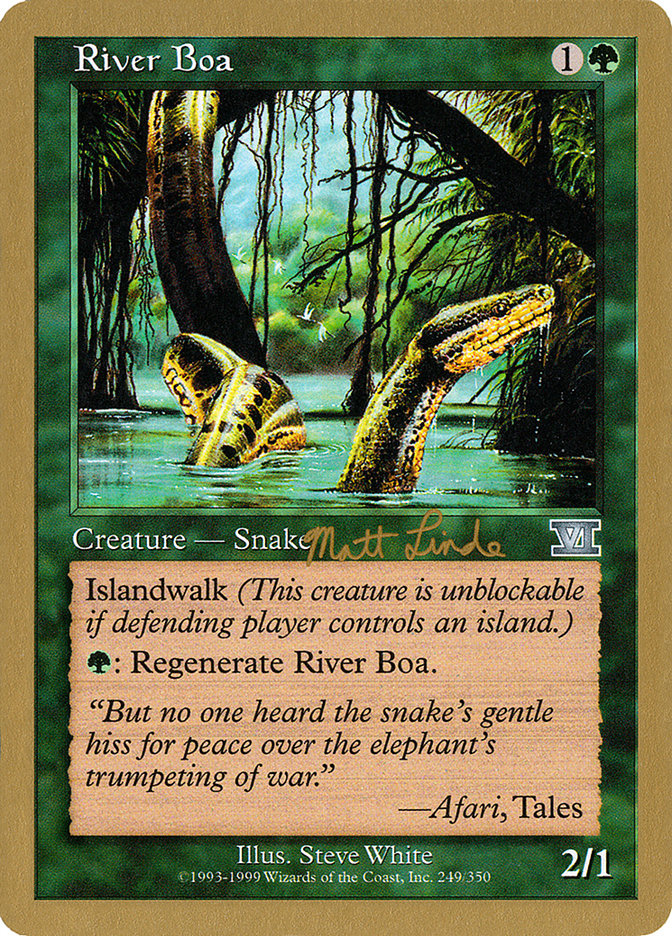 River Boa (Matt Linde) [World Championship Decks 1999] | Shuffle n Cut Hobbies & Games