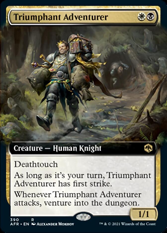 Triumphant Adventurer (Extended Art) [Dungeons & Dragons: Adventures in the Forgotten Realms] | Shuffle n Cut Hobbies & Games