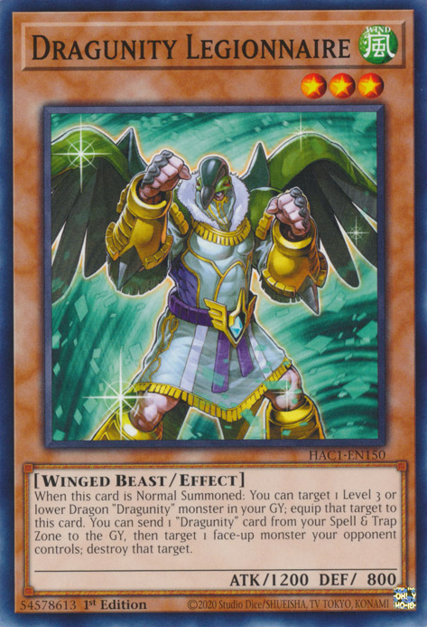 Dragunity Legionnaire [HAC1-EN150] Common | Shuffle n Cut Hobbies & Games