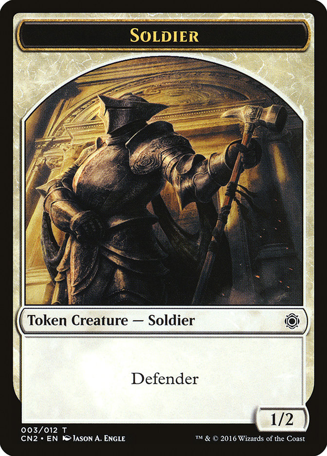 Soldier Token (003/012) [Conspiracy: Take the Crown Tokens] | Shuffle n Cut Hobbies & Games