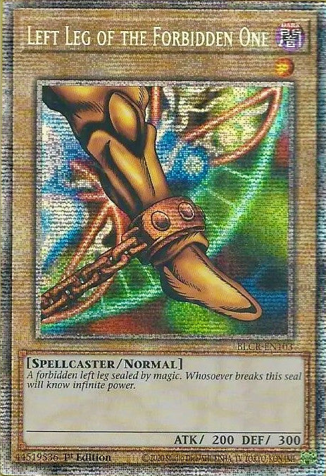 Left Leg of the Forbidden One [BLCR-EN103] Starlight Rare | Shuffle n Cut Hobbies & Games