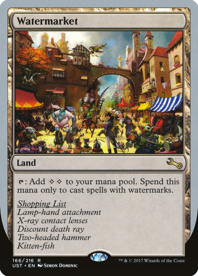 Watermarket [Unstable] | Shuffle n Cut Hobbies & Games