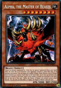 Alpha, the Master of Beasts [PHRA-EN023] Secret Rare | Shuffle n Cut Hobbies & Games