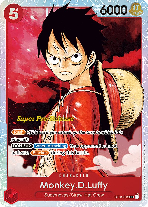 Monkey.D.Luffy (012) [Super Pre-Release Starter Deck: Straw Hat Crew] | Shuffle n Cut Hobbies & Games