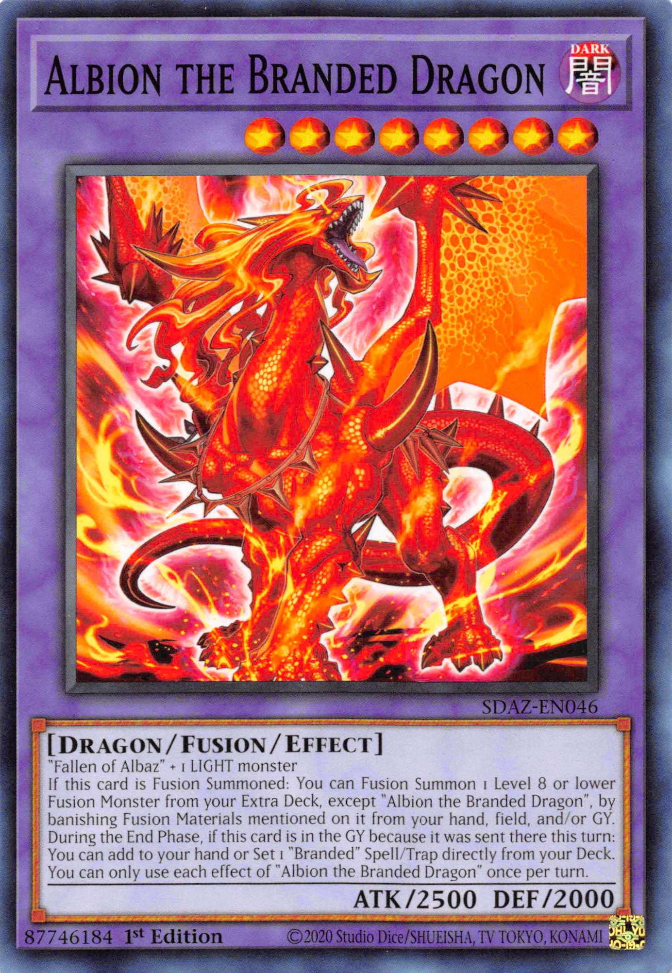 Albion the Branded Dragon [SDAZ-EN046] Common | Shuffle n Cut Hobbies & Games