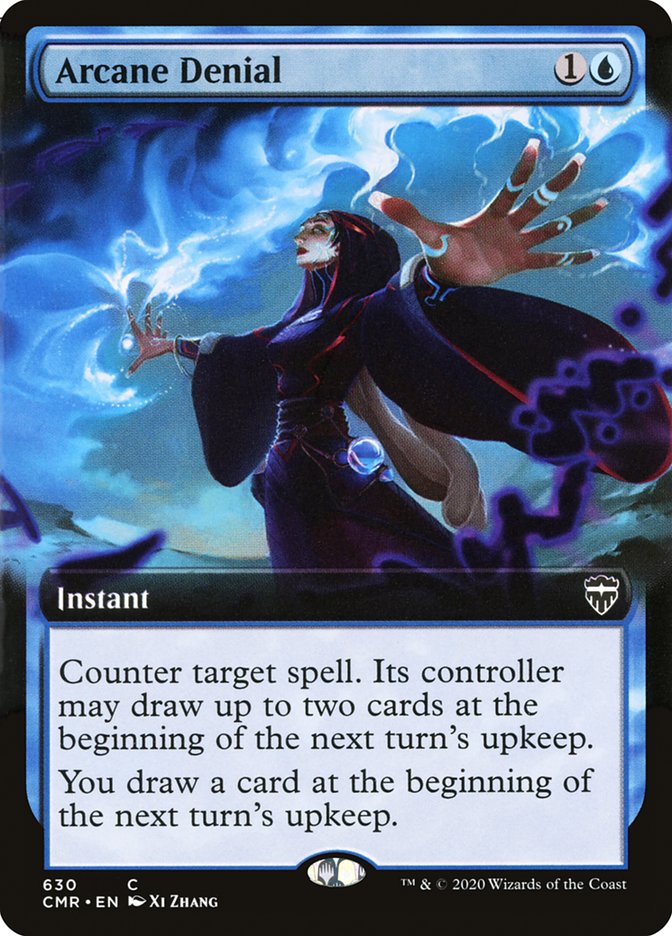 Arcane Denial (Extended Art) [Commander Legends] | Shuffle n Cut Hobbies & Games