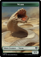 Wurm // Spider Double-Sided Token [Commander Masters Tokens] | Shuffle n Cut Hobbies & Games