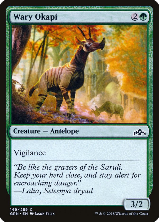 Wary Okapi [Guilds of Ravnica] | Shuffle n Cut Hobbies & Games