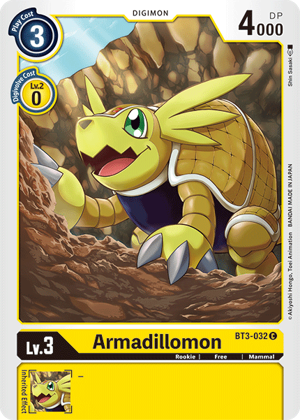 Armadillomon [BT3-032] [Release Special Booster Ver.1.5] | Shuffle n Cut Hobbies & Games