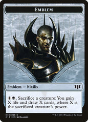 Ob Nixilis of the Black Oath Emblem // Zombie (016/036) Double-Sided Token [Commander 2014 Tokens] | Shuffle n Cut Hobbies & Games