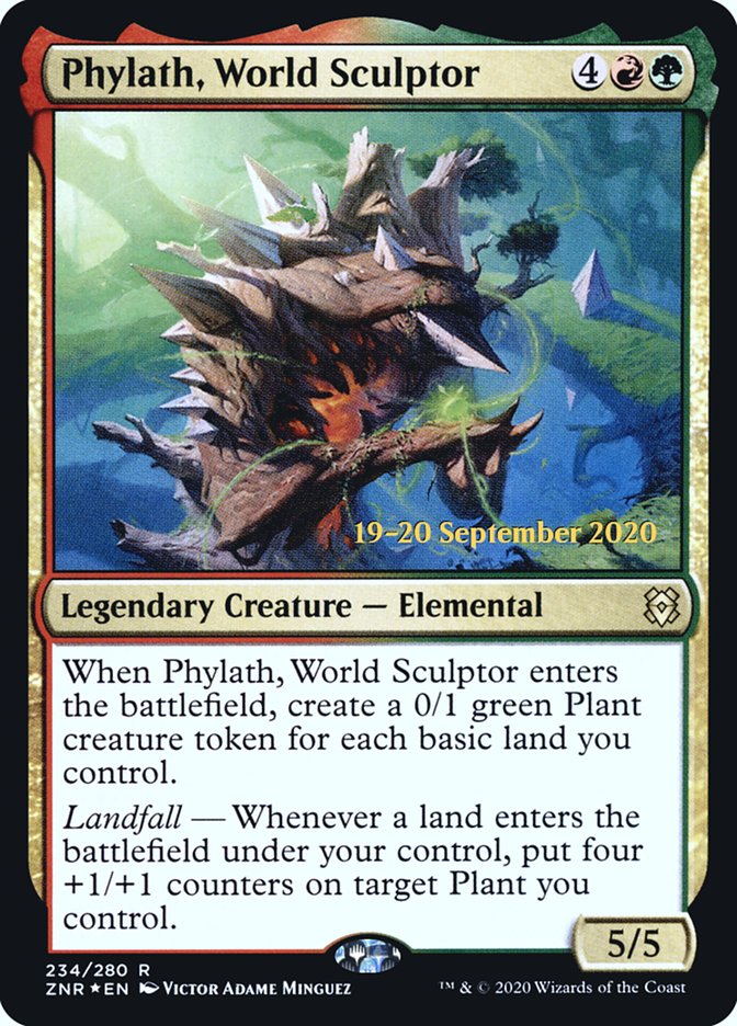 Phylath, World Sculptor [Zendikar Rising Prerelease Promos] | Shuffle n Cut Hobbies & Games