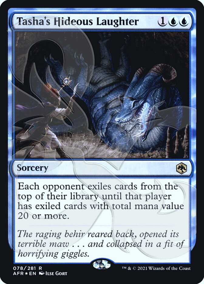 Tasha's Hideous Laughter (Ampersand Promo) [Dungeons & Dragons: Adventures in the Forgotten Realms Promos] | Shuffle n Cut Hobbies & Games