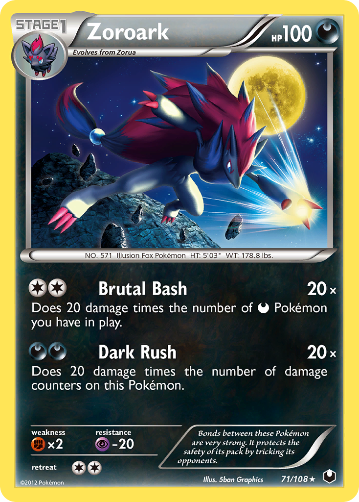 Zoroark (71/108) [Black & White: Dark Explorers] | Shuffle n Cut Hobbies & Games
