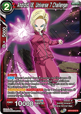 Android 18, Universe 7 Challenger (BT14-013) [Cross Spirits] | Shuffle n Cut Hobbies & Games