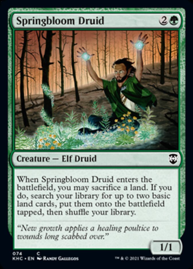 Springbloom Druid [Kaldheim Commander] | Shuffle n Cut Hobbies & Games